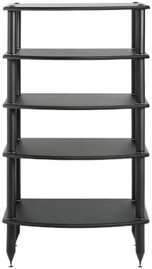 Pangea Audio Vulcan Five Shelf Audio Rack, Media Stand, and Components Cabine...
