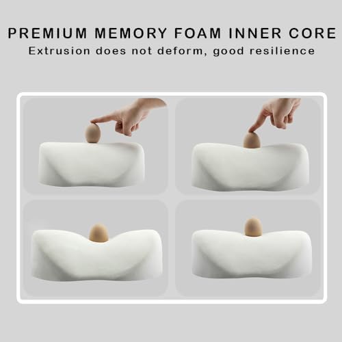Car Headrest Neck Pillow Support Memory Foam Ergonomic Design Accessory for D...