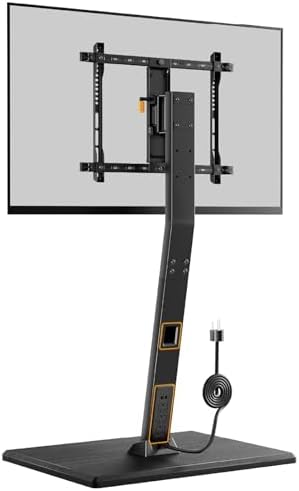 Perlegear Rolling TV Stand with Power Outlet for 32โ70 inch TVs
