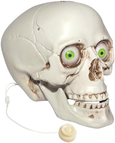 JOYIN Halloween Decorations Indoor Animatronics Skull Table Desk Home Decor, ...