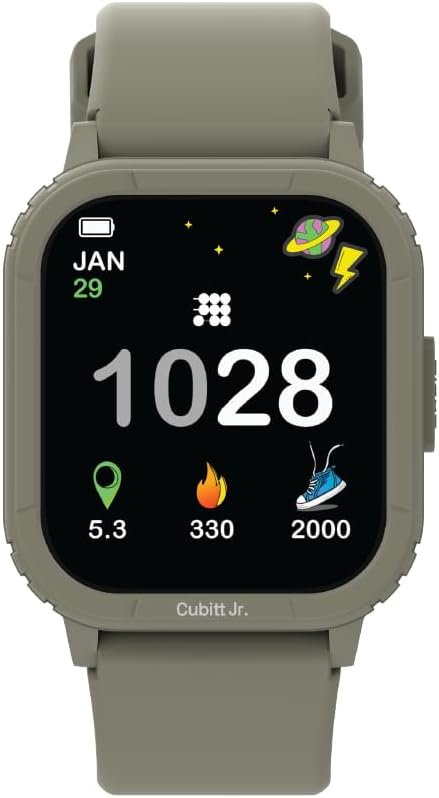 Cubitt Jr. Smartwatch Fitness Tracker, 1.75" AMOLED โ Forest Green
