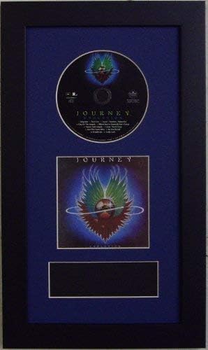 Frames for Cd Disc, CD Booklet and Concert Ticket. Featuring a DARK BLUE Mat Design with Black Moulding