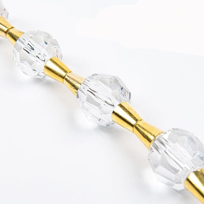 Elastic Crystal Bead Curtain Strap Storage Accessory
