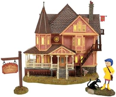 Department 56 Coraline Pink Palace Apartments Village Set โ Lighted Building ...
