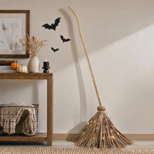 Halloween Decorations โ 4.5FT Light Up Witch Broom