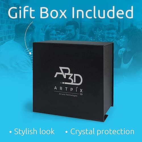 ArtPix 3D Premium Crystal Photo, Personalized Gifts for Women, Wife, Mom, Her, Him, Men, Great Customized Gift With Your Own Photo - Anniversary, Wedding, Birthday - Custom Glass 3D Laser Etched Picture Frame