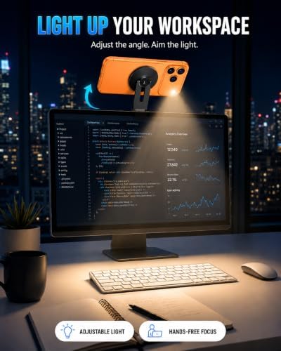Magnetic Phone Mount for Laptop๏ผTesla,15W Wireless for Magsafe Charger