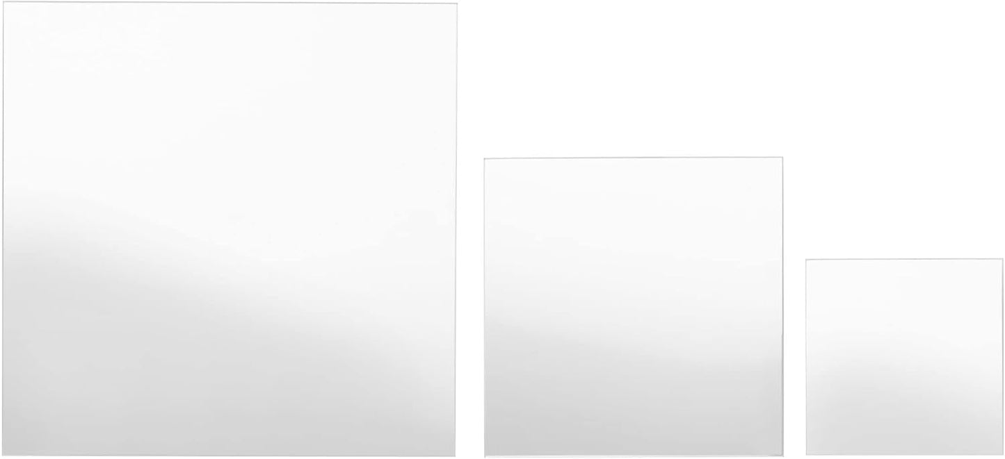 Elements Square Wall Mirrors, Set of 7