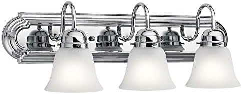 Kichler 3-Light Bathroom Vanity Light, Brushed Nickel