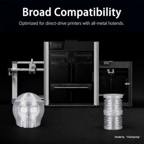 Siraya Tech Flex TPU 85A 3D Printer Filament, ISO 10993 Tested, Clear, 1kg