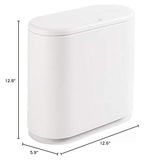 IEEK 12 Liter Rectangular Plastic Trash Can - Image 6