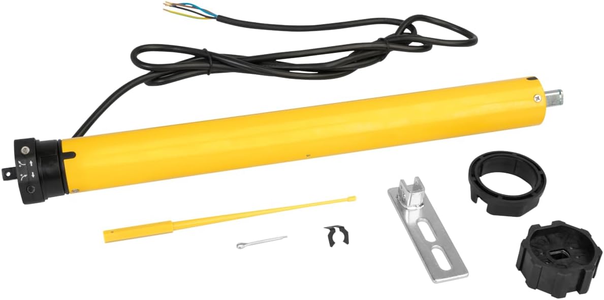 Schellenberg 20222 Maxi Action Motor up to 3 m² Easy Electric Operation, Mechanical End Position Adjustment, Suitable, Roller Shutter Drive, Steel Tube Shaft 60 mm