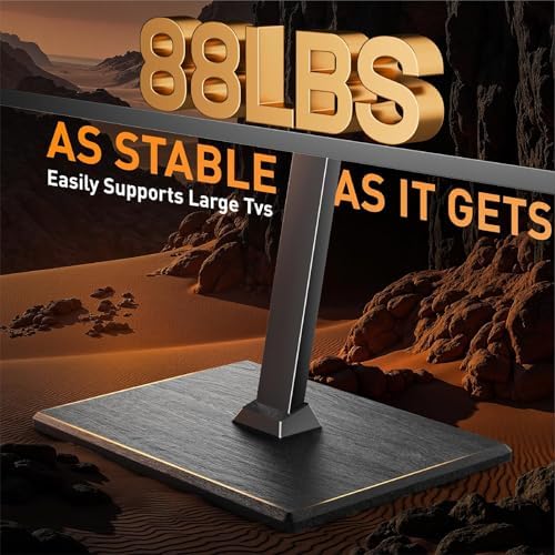 Perlegear Rolling TV Stand with Power Outlet for 32โ70 inch TVs
