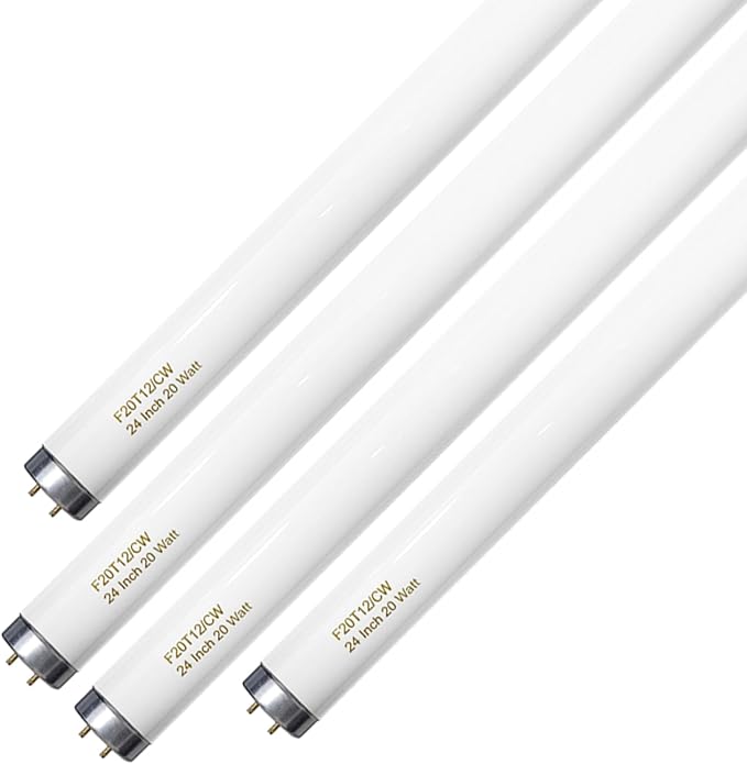 24 Inch T12 Fluorescent Tube Light Bulb 20 Watt Cool White, F20T12/CW 4100K - Image 8