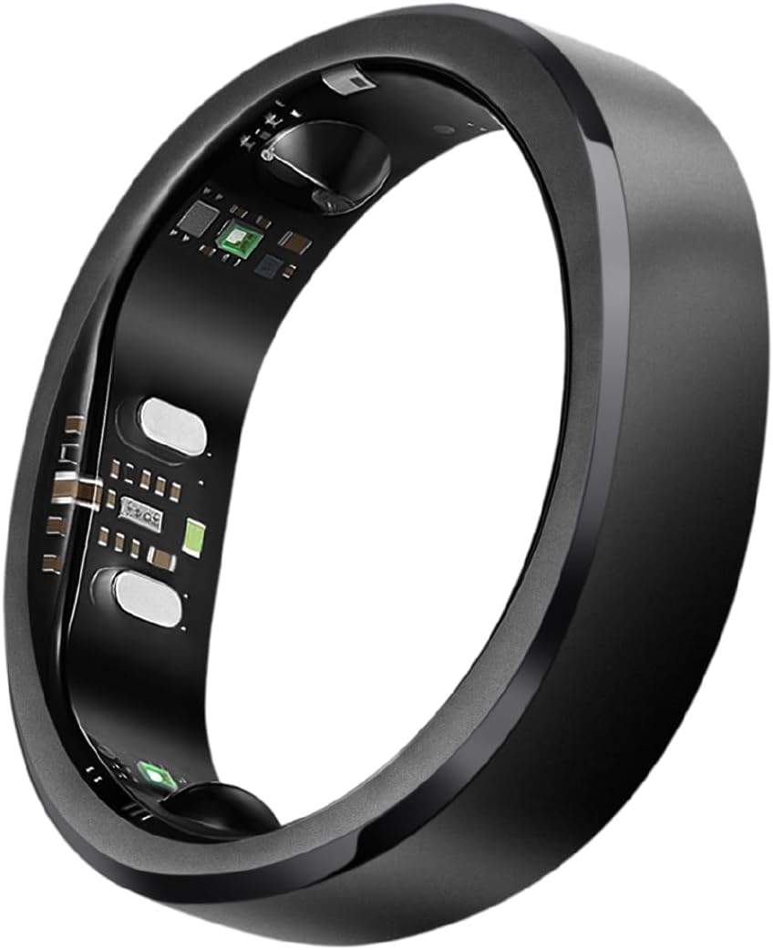 RingConn Gen 3 Smart Ring - Vascular Trends(Size 9, Matte Black)