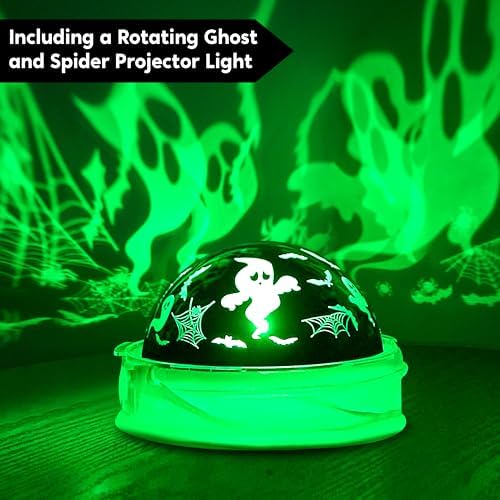 Joiedomi 6 Ft Halloween Inflatable Witch and Cauldron Decoration with Project...
