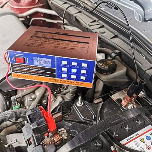 Full Automatic Car Battery Charger 12V/10A | 24V/7.5A Intelligent Pulse Repai...