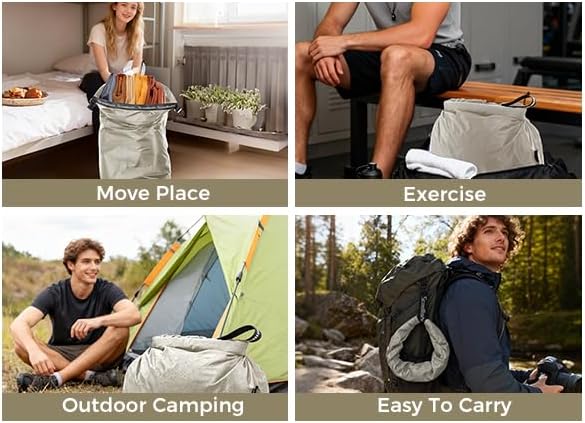 Travel Laundry Bag, Pump Free Vacuum Storage Bag Reusable Compression Dirty - Image 7