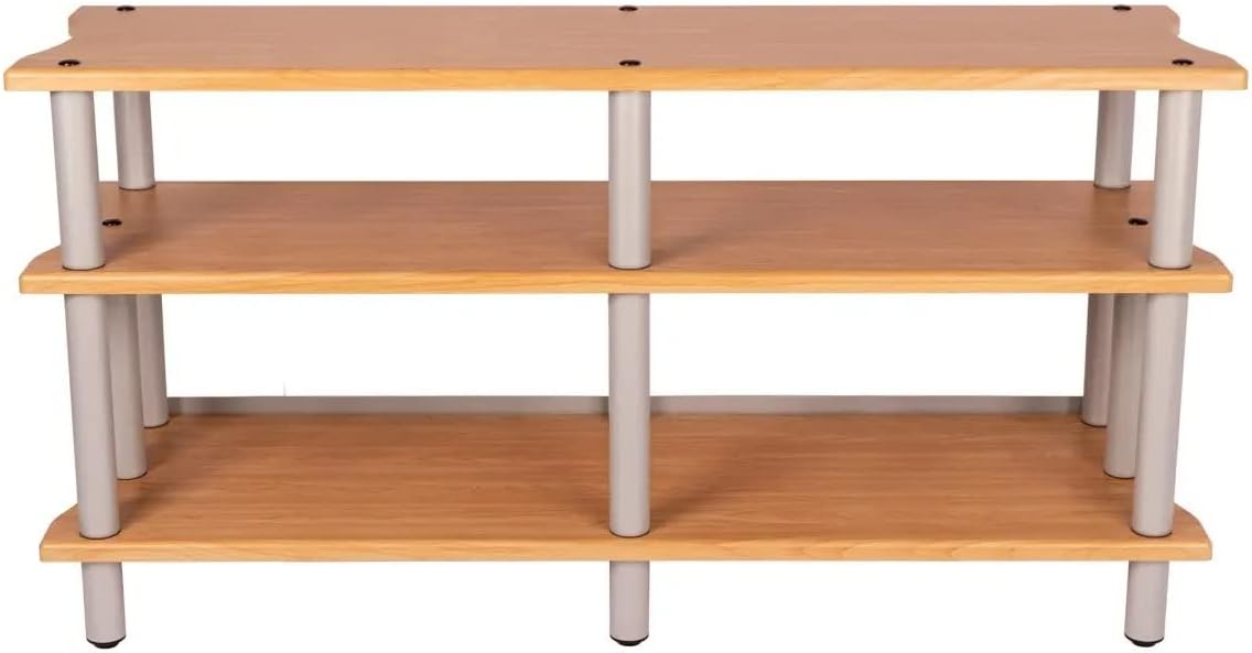 Monolith Double-Wide XL 3-Tier AV Stand - 300 lbs Weight Capacity Per Shelf, ...