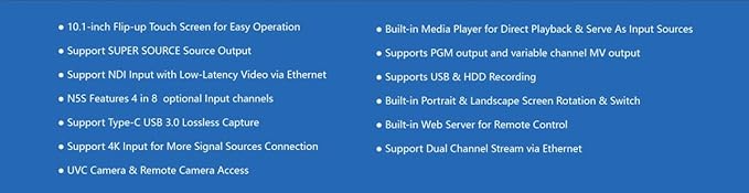 SPROLINK NeoLIVE N5/N5S 5 Input Channels Video Streaming switcher Laptop Design - Image 7