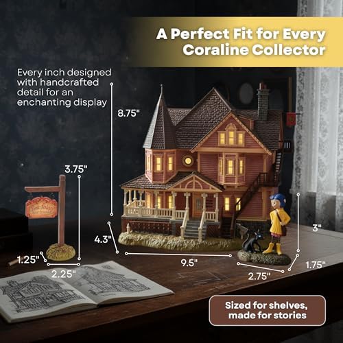 Department 56 Coraline Pink Palace Apartments Village Set โ Lighted Building ...