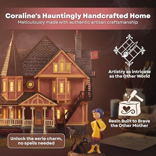 Department 56 Coraline Pink Palace Apartments Village Set โ Lighted Building ...