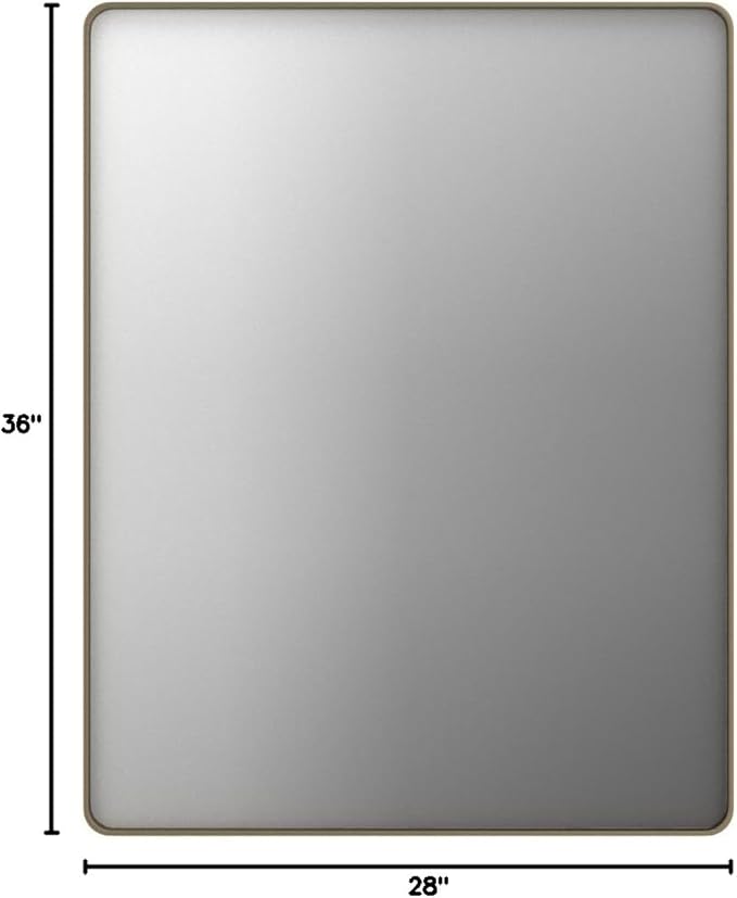 LOAAO 28”X36” Bronze Bathroom Mirrors - Image 8