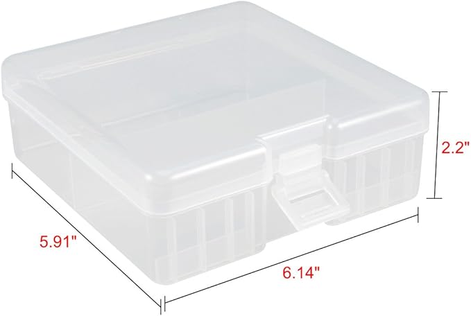 uxcell Hard Plastic Large Battery Storage Box Holder Organizer Protective - Image 4