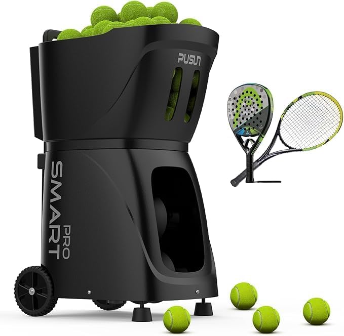 Smart Tennis Ball Machine PT-SMART PRO - 100+ Ball Capacity, Full APP Control...