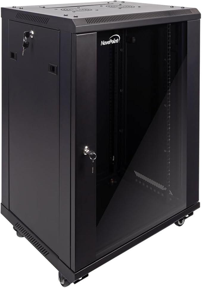 NavePoint 15U Server Cabinet Wall Mount Rack Enclosure - Image 5
