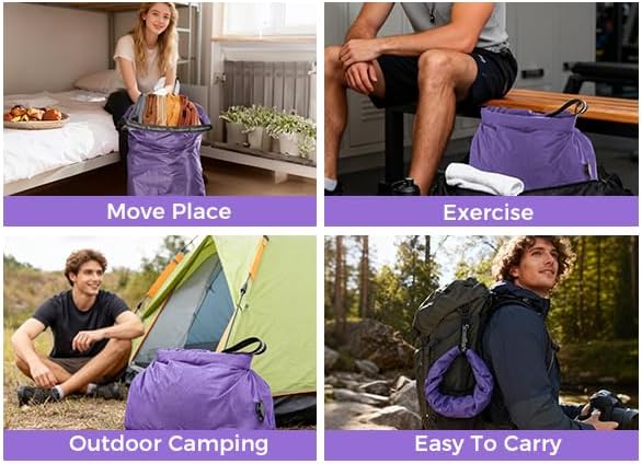 Travel Laundry Bag, Pump Free Vacuum Storage Bag Reusable Compression Dirty - Image 7