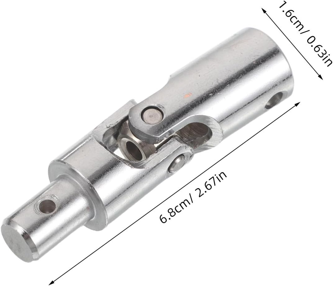 Universal Joint Shaft Coupler for Roller Shutter Window Opener and Awning Hand Crank Rotatable U Joint Connector Quiet Smooth Operation 2-Pack