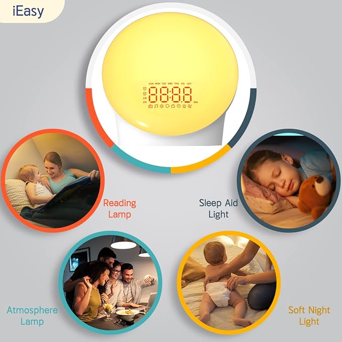 iEasy Wake up Light Sunrise Alarm Clock - Image 6