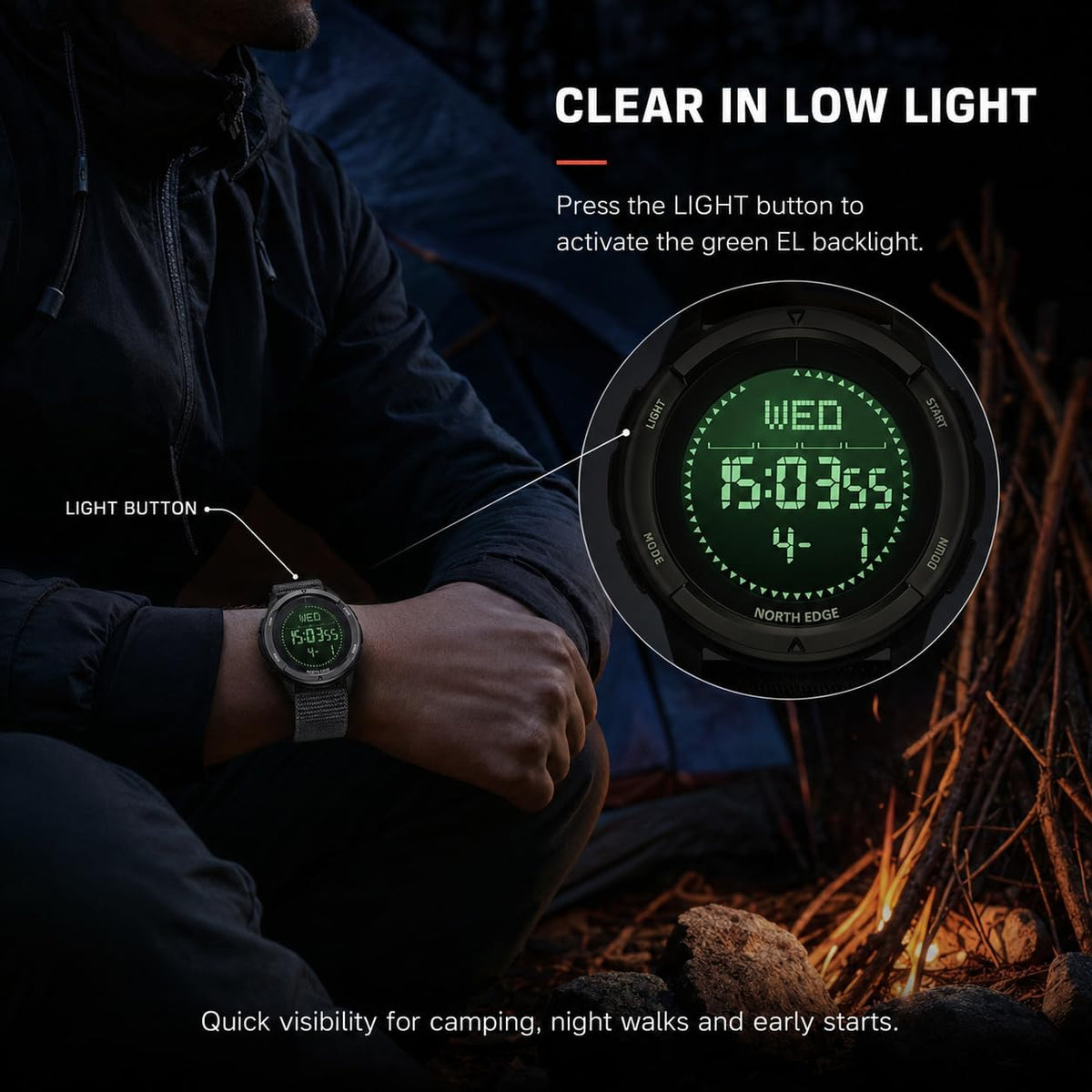 north edge alps outdoor digital compass watch for, package contents