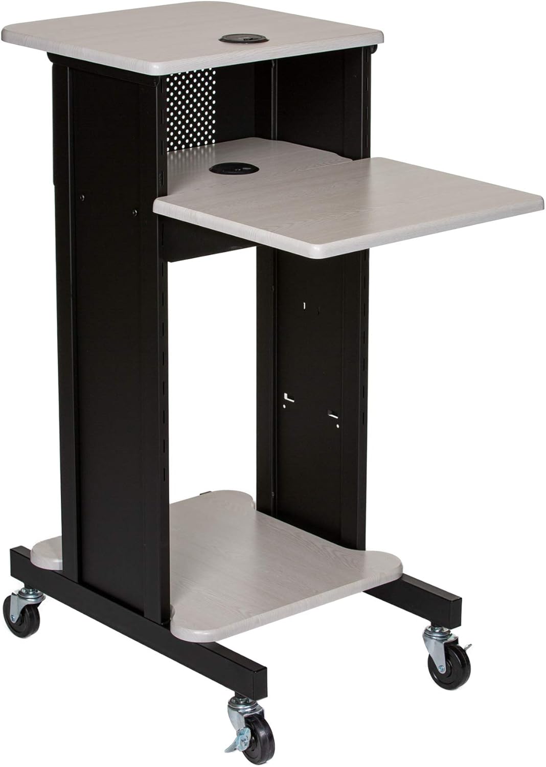 OEF Furnishings Presentation Cart and Stand, OEFPRC200, Steel Frame, Ivory Wo...