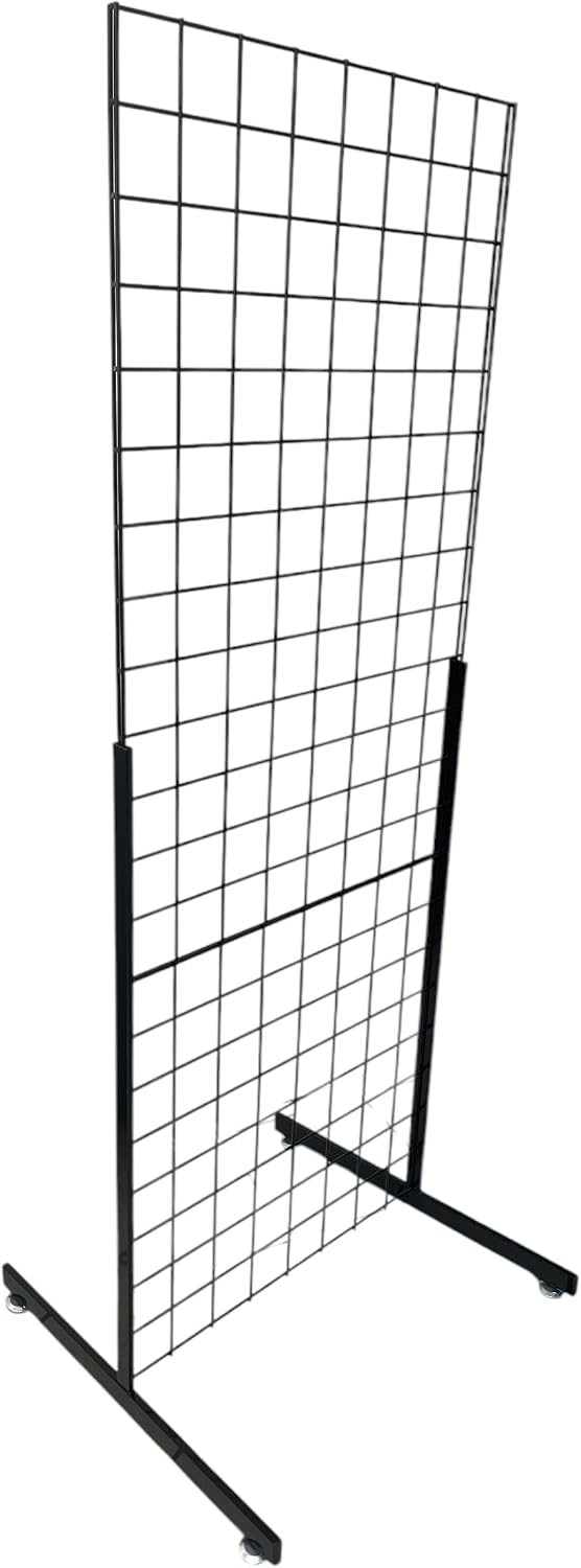Only Hangers Heavy Duty 2' x 5.5' Gridwall Art Display Panel with EZ ...