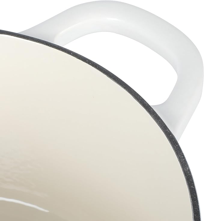 Crock-Pot Artisan 5-Quart Round Dutch Oven – Matte Linen White - Image 6
