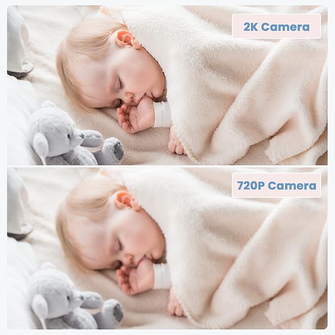 ieGeek 2K Split-Screen Baby Monitor, WiFi Smartphone Video Dual Camera - Image 9