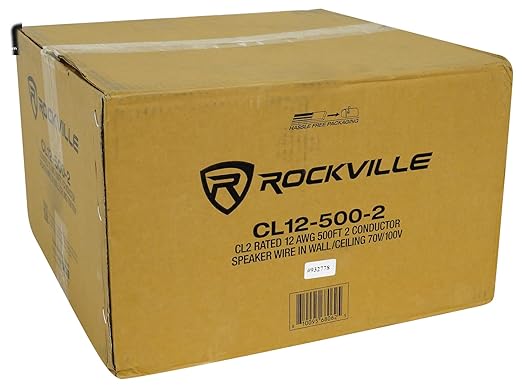 Rockville CL12-500-2 12 AWG 500ft Speaker Wire In Wall Ceiling, CL2 Rated - Image 4