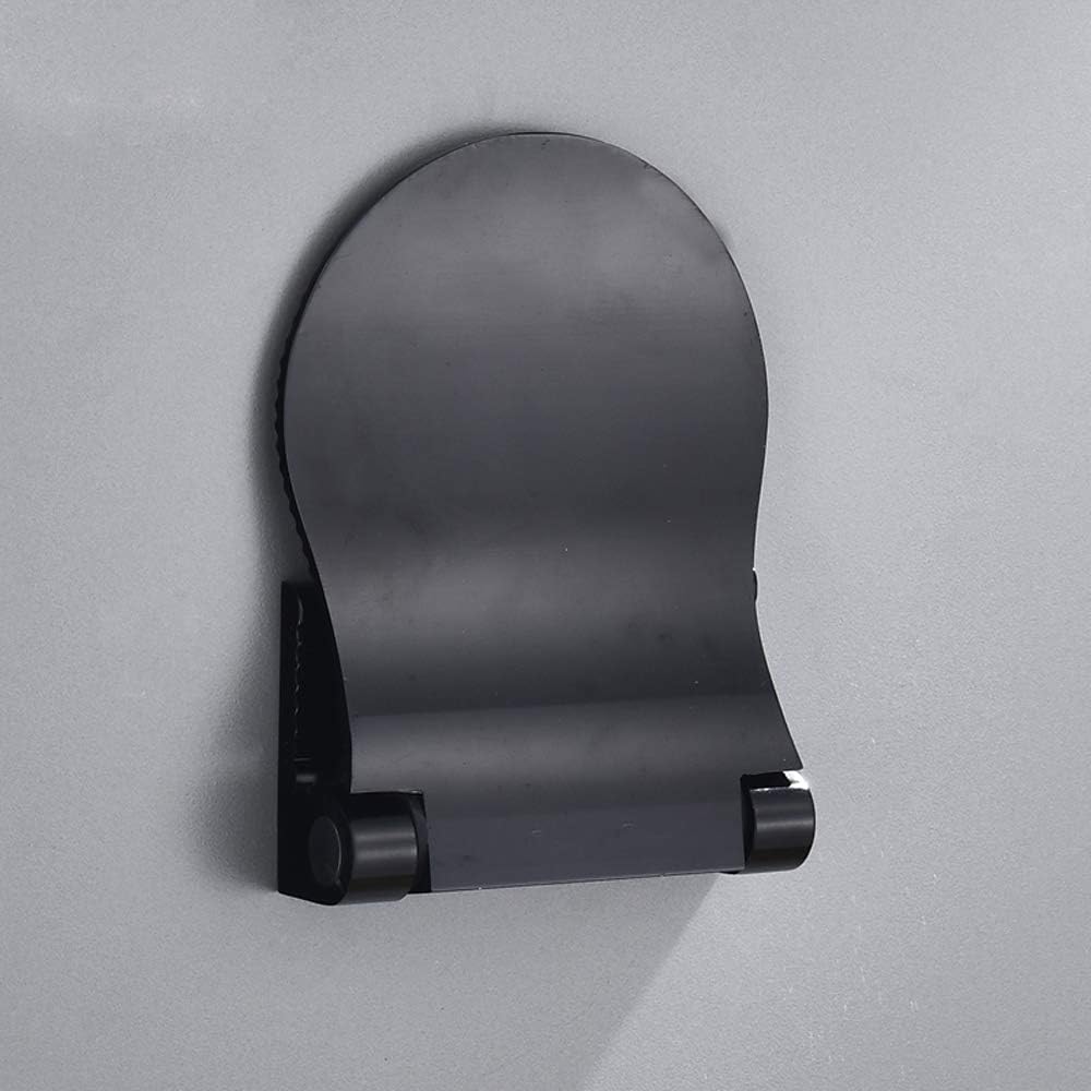 Shower Foot Rest for Shaving, Wall Mounted Folding Foot Stand for Bathroom, Black Metal
