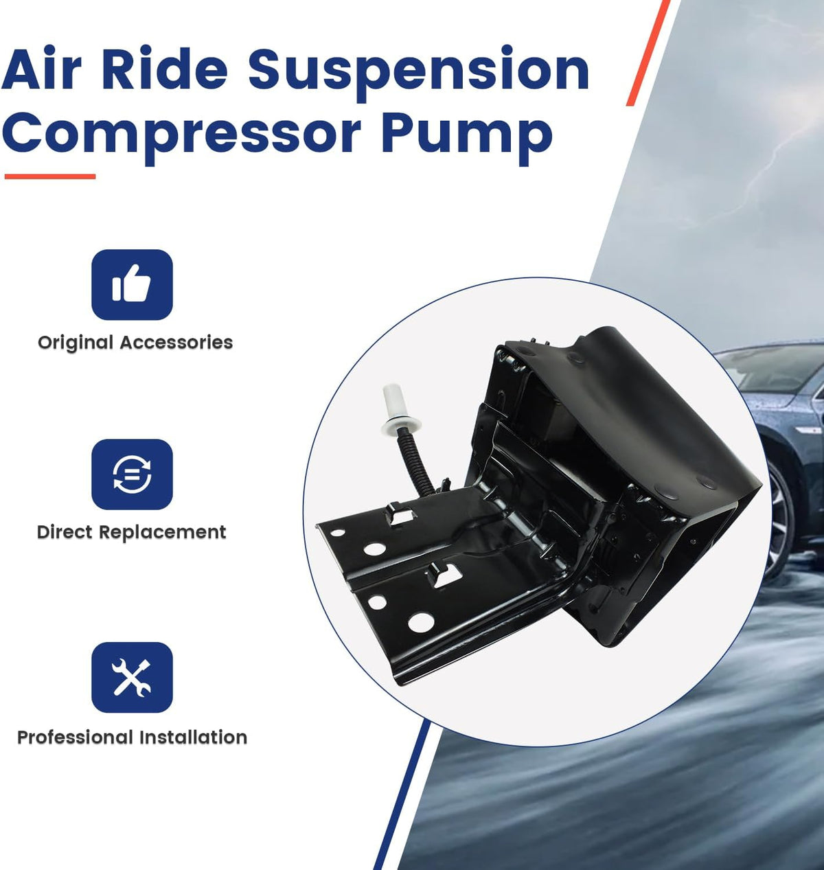 Air Suspension Compressor Pump Replacement for Nissan Armada 2017-2020 Infini...