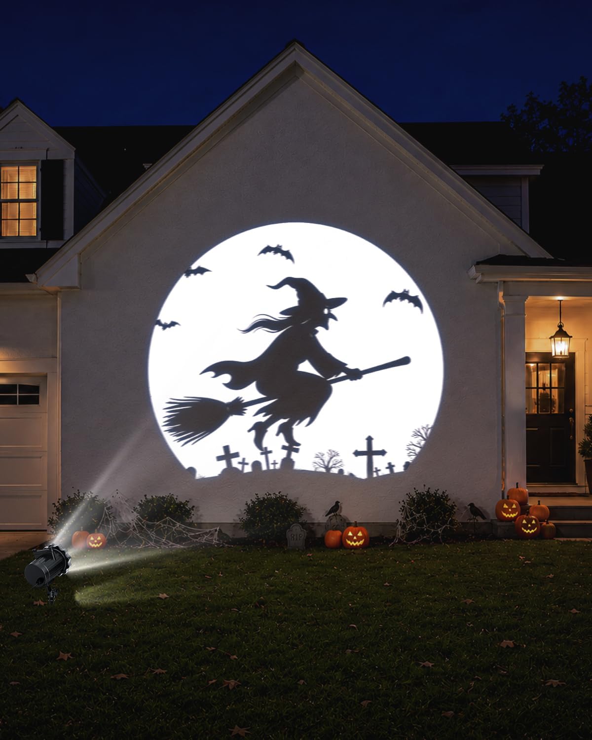 3 in 1 Halloween Projector Lights, Dynamic Halloween Projector Outdoor