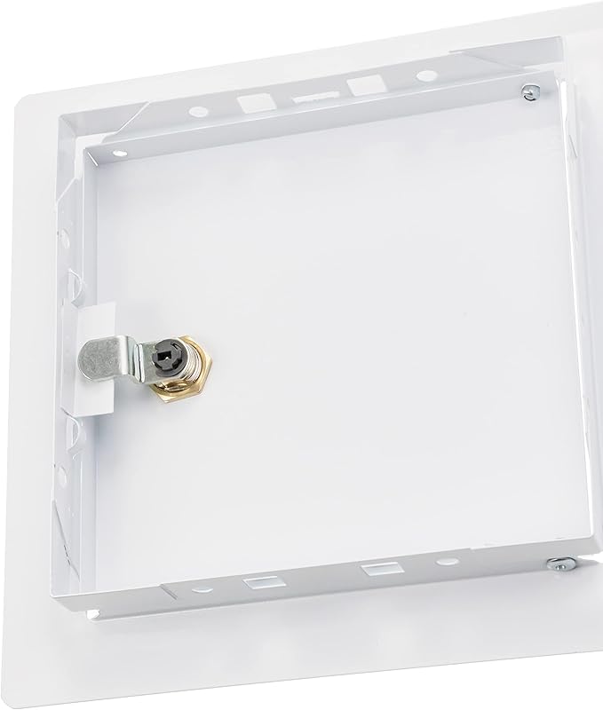 6" x 6" Lockable White Metal Access Panel. Service Shaft Door Panel - Image 6