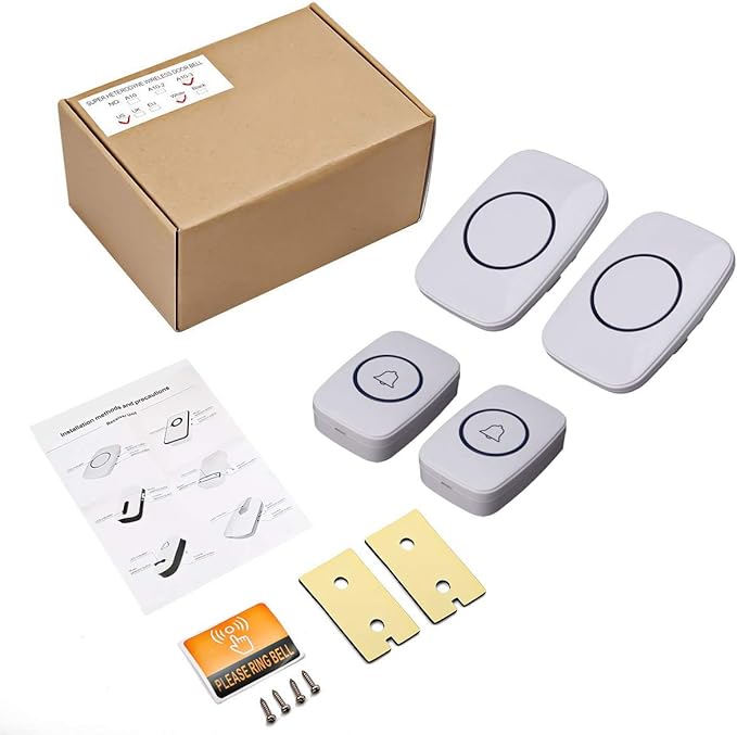 Wireless Doorbell, Waterproof Door Bell Kit, Distinguish front and rear doors - Image 7