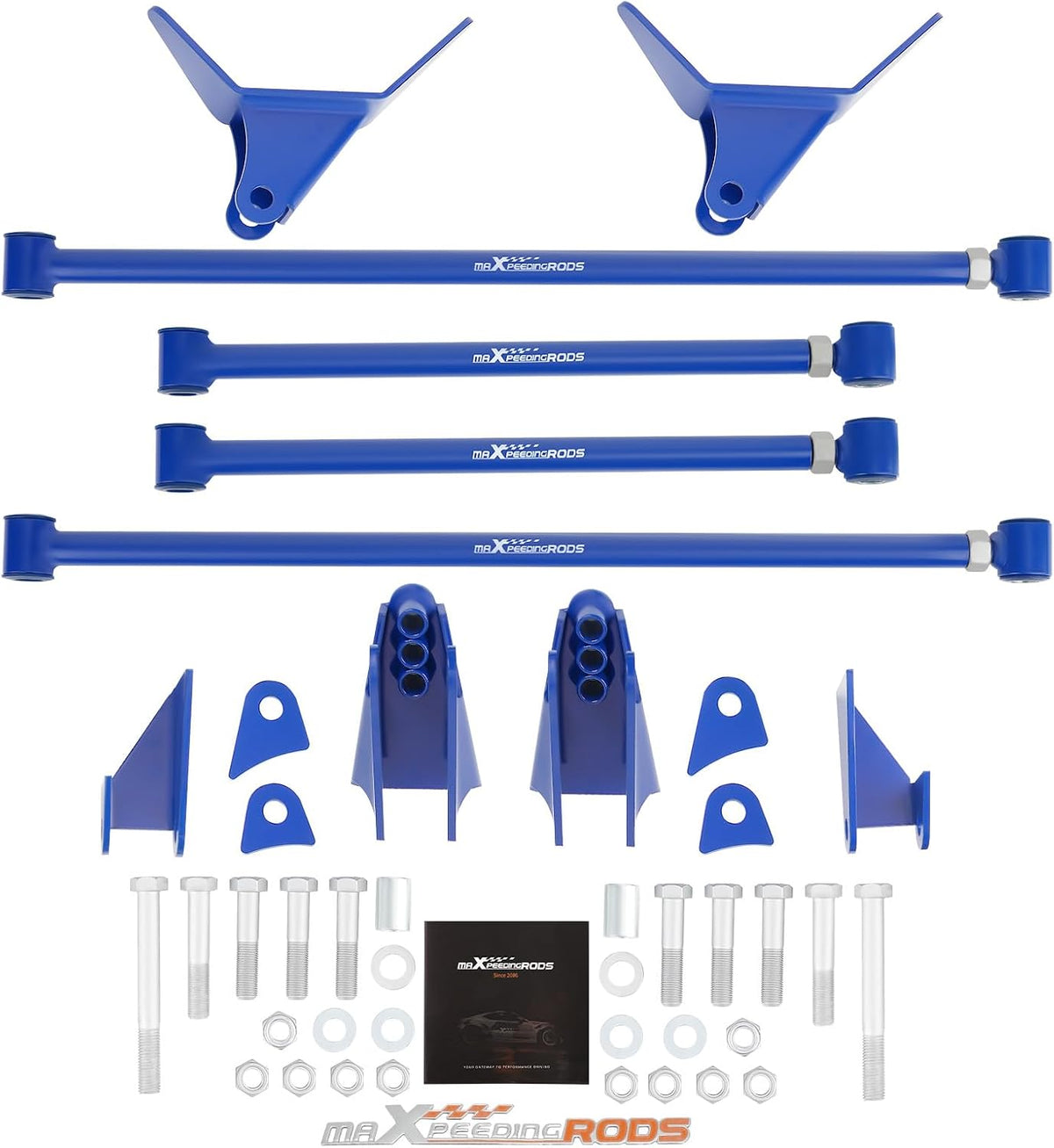 maXpeedingrods Triangulated 4 Link Kit for Chevy S10 Pickup 1994-2004 Rear Su...