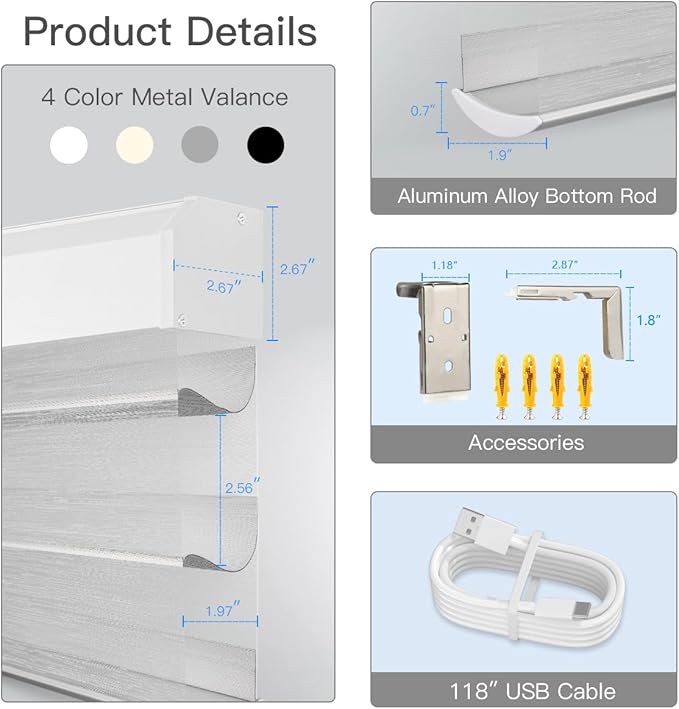 Tokblind Motorized Sheer Shade - Image 6