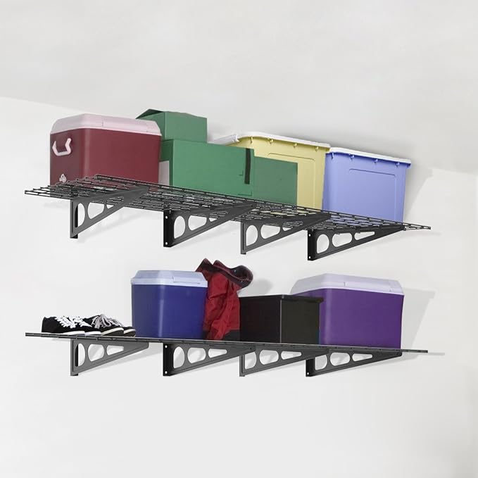 FLEXIMOUNTS WR26B-SBA 2' x 6' Wall Shelf Garage Storage Rack - Image 7
