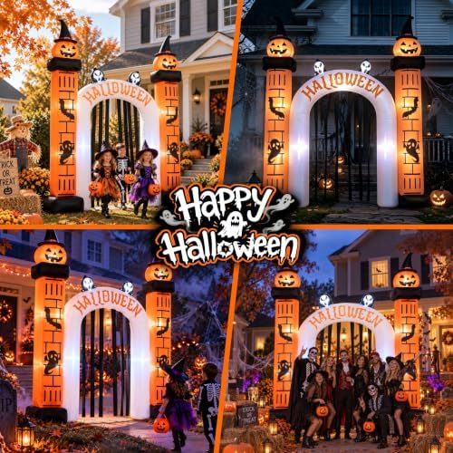 11FT Halloween Inflatable Archway Outdoor Decorations for Yard