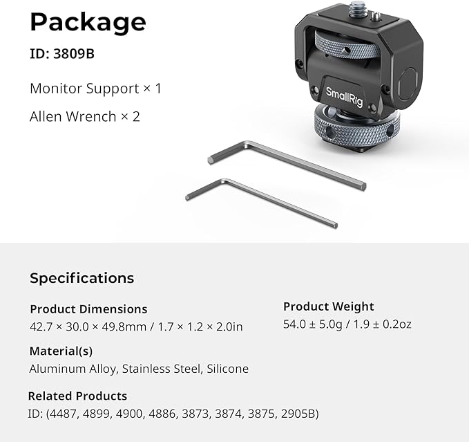 SmallRig Camera Monitor Mount Lite - Image 9