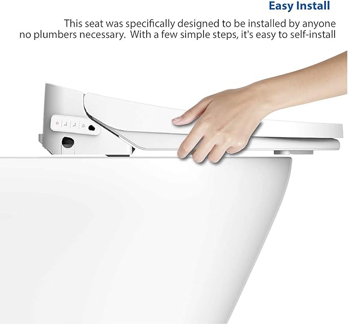 VOVO VB-6100SR Round Bidet Toilet Seat, Warm Water, LED Light, Heated Seat - Image 8